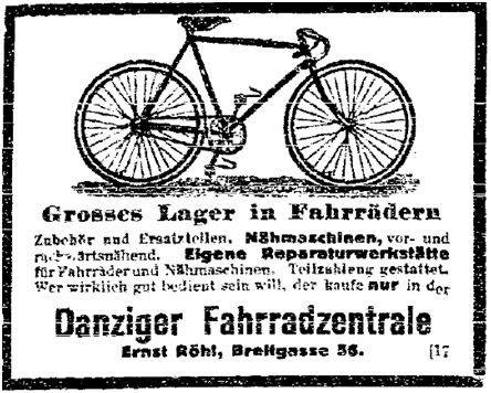 23.5. Zweiradfahren_Volkswacht (Westpreußen) 6.5._1_Sozialdemokratie1914