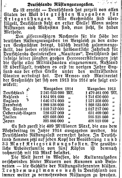 Bericht des»Lübecker Volksboten« vom 7.Juli 1914.