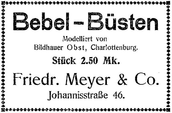 Anzeige im »Lübecker Volksboten« vom 5. Februar 1914.